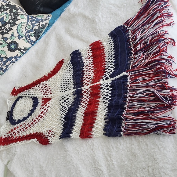 Frazzle fringe vest NWT Size L Cracker Barrel - Picture 3 of 13